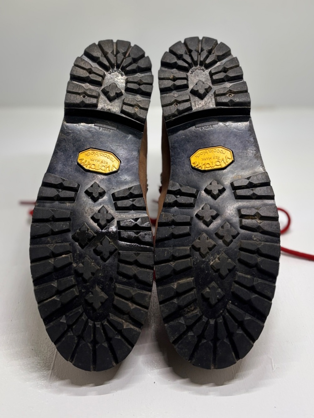 Stellina Made in Italy Hiking Boots Vibram Sole Brown Leather Alpine Mens US 8 - Picture 8 of 15